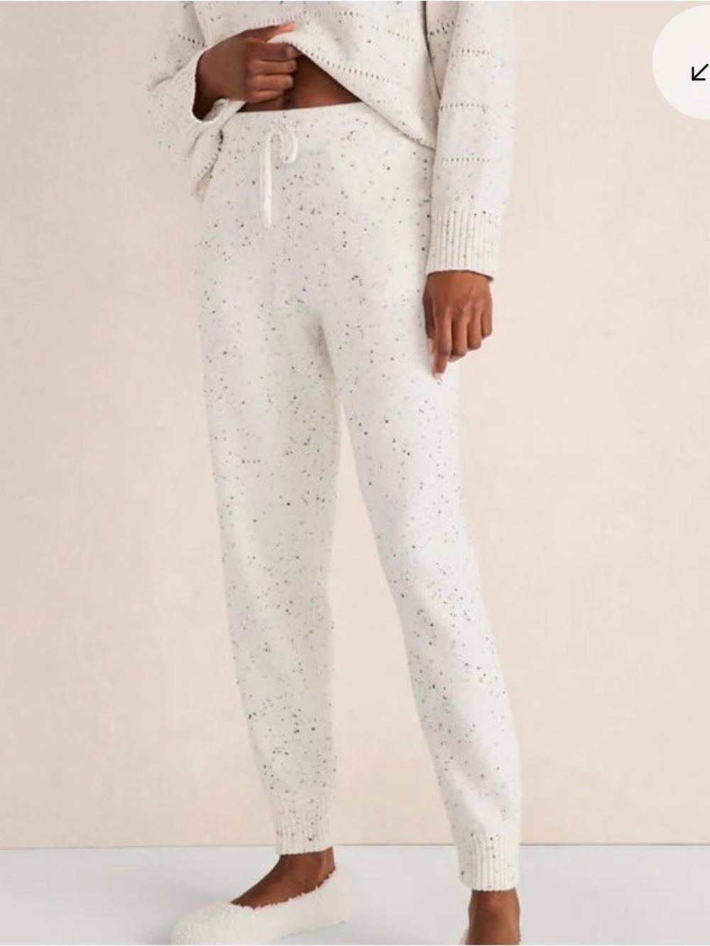 Haven Well Within Tweed Knit Jogger Pants — Loungewear—NWT
